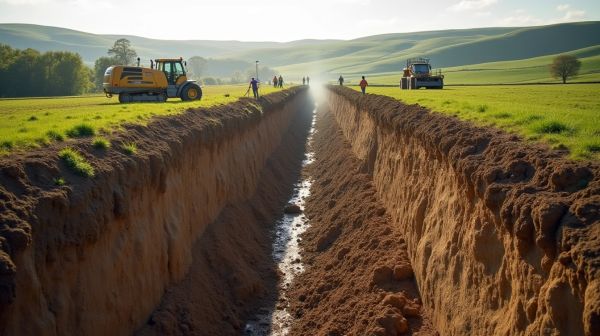 Tranchée et enfouissement de câble dans le Calvados : guide pratique des travaux souterrains